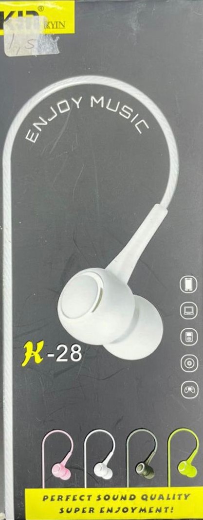 K-28 Earphones - Affordable & Quality Sound